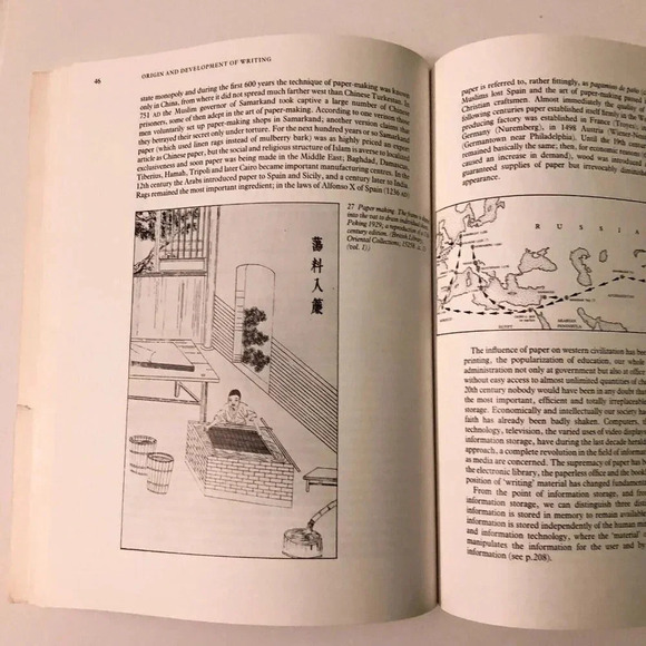 Vintage 1992 History of Writing Albertine Gaur Cross River Press Softcover Book - Picture 15 of 16